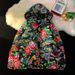 girl 2024 Northeast Large Floral Hooded Chinese Style Hanfu Plus Size Loose Unisex Coat Cotton Padded Jacket Warm Clothing_ecoleips.com