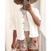 European And American Style New Short-sleeved Knitted Cardigan, Solid Color Half-open Collar Buttoned Sweater, Women's_ecoleips.com