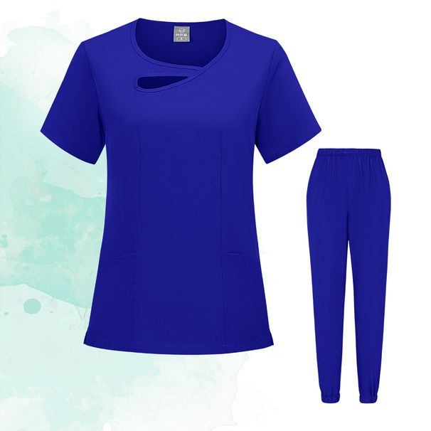 Women’s Clothing Women's Short Sleeved Suits For Washing Hands, Doctors, Nurses, Surgeons, Beauty Salons, Scrubs, Spas, Hand Washing Uniforms_ecoleips.com