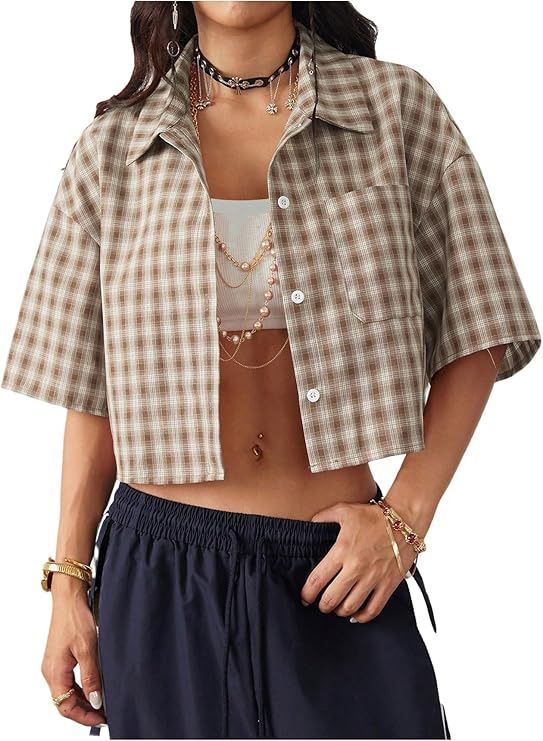 Women's Casual Short Sleeve Top – Lightweight & Breathable Summer Blouse, Red/Black/Blue/Khaki, Sizes S-XXL_ecoleips.com