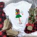 Merry Christmas Tree Santa Claus Base Shirt Plus Size Short Sleeve T-Shirt Women's Clothing_ecoleips.com