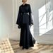Women's Clothing Fashion Elegant Temperament Slim Shirt Solid Color Suit Skirt_ecoleips.com