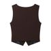 Street Chic Side-Slit Vest & Pleated Lounge Pants Set – Breathable Polyester, 3D Graphic, Trendy Two-Piece Outfit_ecoleips.com