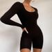 TK108 Cross-Border 's Clothing 2024 Summer New Fashion Solid Color Slim Fit Sports Long Sleeve Jumpsuit For_ecoleips.com