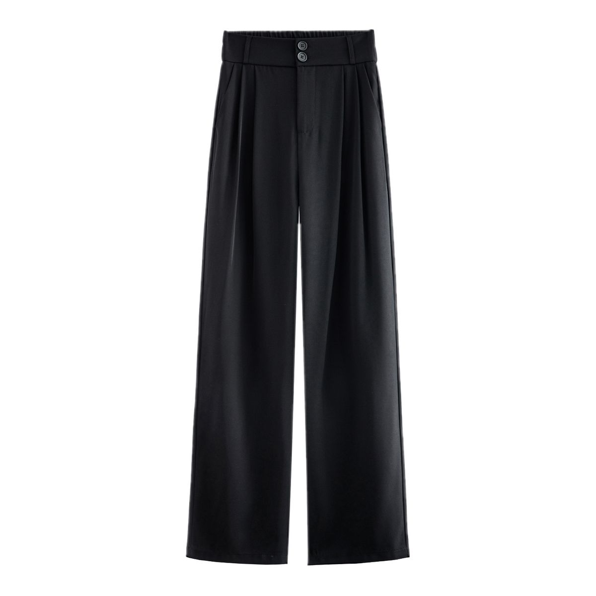 K New Women's Suit Pants With A High-end Feel And A Slimming Effect. Casual Pants With High Waist, Straight Leg, And Wide Leg_ecoleips.com