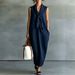 Summer Chinese Style Women's Dress Elegant Linen Straight Skirt round Neck A-Line Slim Fit Casual Vintage Fashion_ecoleips.com
