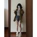 2025s Trendy Vintage Denim Shor For Women Summer New American Style High Waist Stretch Slimming Wide Leg Ultra Short Hot_ecoleips.com