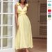 Women's Floral Chiffon Dress Summer Pleated Full Skirt Backless Cross Tie Rope Gown Casual Vintage Style for Women_ecoleips.com