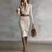 Elegant Lady Long Sleeved Dress Style Waist Cinching High End Early Autumn Women's Fashion_ecoleips.com