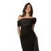 Women's Clothing Splicing Oblique Collar Off Shoulder Hanging Belt Waist Hip Banquet Dress_ecoleips.com