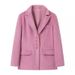 Elegant Women's Loose-Fit Faux Wool Coat With Lapel Collar – Single-Breasted Long Sleeve Trench Coat For Spring & Fall – Soft Fleece-Lined Outerwear_ecoleips.com