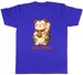 Women's T-Shirts Personalised Japanese Lucky Cat Maneki Neko Mens T-Shirt Tee Gift Top_ecoleips.com