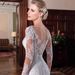 Elegant Slimming Lace Mermaid Wedding Dress with Open Back round Neck Long Sleeve 2024 Style for Travel Photography_ecoleips.com