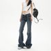 Wholesale Manual: Vintage Atmosphere, Beautiful Silhouette, Charming Ultra-Low Waist American Flared Pants_ecoleips.com