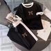 Women's Leopard Print Bow Print Summer Fashion Casual Set Short Sleeve Trendy Wild Clothing_ecoleips.com