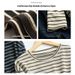 Women's Clothing Striped Long Sleeve T-Shirt Round Neck Casual Loose Fit Slimming Base Layer Top For Early Autumn_ecoleips.com