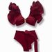 women's split sexy press line solid color high waist new_ecoleips.com