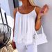 Women's Clothing Casual Fashion Suspenders Loose Chiffon Small Vest Top_ecoleips.com
