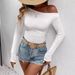 Cross-Border European And American Style Unique Long Sleeve T-Shirt Hot Girl Outing Base Shirt Slim Fit Pullover_ecoleips.com