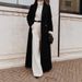 Casual Long Solid Color Warm Woolen Dress Coat Winter Thick Wool Blend Outerwear Dress For Women Daily Wear_ecoleips.com