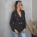 2025s Women's Spring And Autumn Lapel Button Up Small Suit Long Sleeved Jacket_ecoleips.com