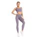 Women's Clothing Tight Yoga Pants Vest Sports Fitness Suit Top Long Sleeve Women Seamless Yoga Clothes_ecoleips.com