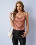 Real Shot Of Foreign Trade Women's Satin Camisole With Stacked Collar, Sexy Base Layer, And Swing Collar Short_ecoleips.com