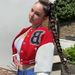 Women's Color Blocked Printed Leather Sleeves Slim Fit Baseball Jacket Stand Collar Short Style Spring Autumn_ecoleips.com