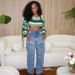 Women's High-Waisted Straight Leg Jeans – Stretch Denim Pants With Button Details & Patchwork Design (S-3XL, Blue, Streetwear Essential)_ecoleips.com