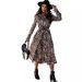 Women's Clothing Long Sleeved Leopard Print Dress Autumn Winter Popular Clothing Effortless Summer Elegance_ecoleips.com