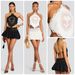 Neck Two-piece Set Women's Flower Embroidery Triangular Halter Strap Sling Vest Bud Short Puffy Skirt_ecoleips.com