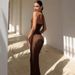 Elegant Off-Shoulder Knit Sleeveless Bodycon Dress – High Waist Backless Summer Dress For Women_ecoleips.com