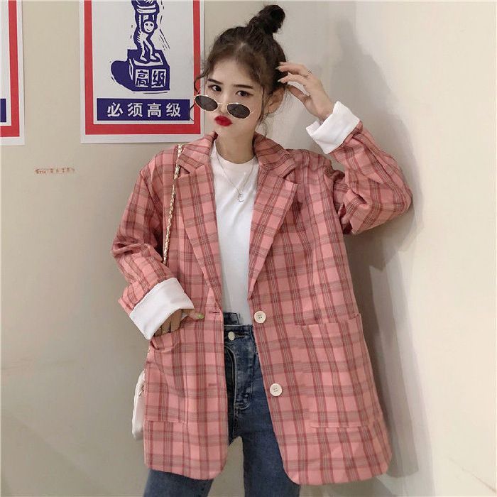 Spring Autumn New European And American Korean-style Trendy Blazer, Loose Hong Kong-style Women's Suit Jacket, Female_ecoleips.com