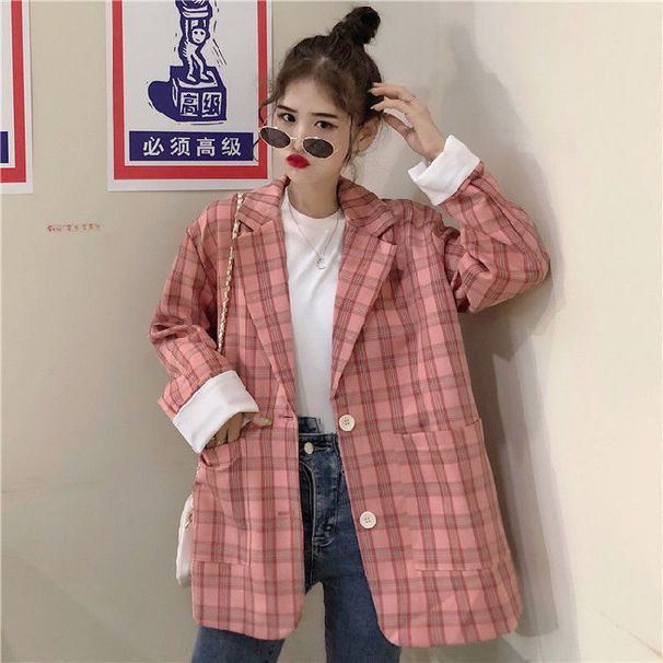 Spring Autumn New European And American Korean-style Trendy Blazer, Loose Hong Kong-style Women's Suit Jacket, Female_ecoleips.com