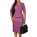 Women's Slim Fit Sleeveless Pencil Dress with Belt Office Elegance Stretchy Polyester Blend S-XXXL_ecoleips.com