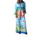 Women's Clothing Fashion Personality Printed Long Sleeved Shirt Holiday Loose Casual Suit_ecoleips.com