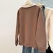 European American Style Real Shot Plus-size Printed Half-zip Long-sleeve Sweatshirt Women, Thin Loose-fit Polo Collar_ecoleips.com