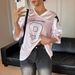 Women's Oversized Dopamine Color Block Jersey Top Satin Trimmed Sporty Tee for Sweet And Edgy Look_ecoleips.com
