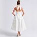 2026 European And American Cross-border V-neck Halter Neck Jacquard Dress, High-end Evening Gown, Spring/summer Elegant_ecoleips.com