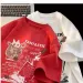 M-8XL 2025 New Summer Korean Style Fun Cartoon Print T-shirt Man Women Unisex Oversized Plus Size Tshirt Trendy Tees_ecoleips.com