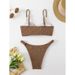 Women’s Clothing Bikini Solid Color Sling Split Swimsuit Design High Waist Beach Swimsuit Female_ecoleips.com