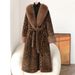 Luxury Faux Fur Leopard Print Coat With Fox & Raccoon Collar – Long Slim Fit Winter Coat For Women (S-XL)_ecoleips.com