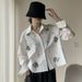 Modest Women's Tops French-Inspired Beaded Blouse – Elegant Floral Sequined Top (One Size, 6 Colors)_ecoleips.com