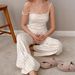Knitted Jacquard Comfortable Strap Long Pants Loose Pajamas Two-Piece Set 2026 European And American Spring Summer New_ecoleips.com