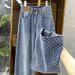 Women's Clothing With A Sense Of Temperament Women's Heavy Duty Wide Leg Jeans_ecoleips.com