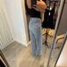 Women's Clothing Hot Diamond Star High Waist Washed Jeans Spring Loose Slim All Match Straight Pants_ecoleips.com