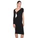 Elegant Asymmetric Off-Shoulder Bodycon Dress - Slim Fit Long Sleeve Sexy Mini Dress For Women, Stretchy Ribbed Fabric, Clubwear & Casual_ecoleips.com