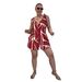 Women's Clothing Sexy Printed Strappy Loose Jumpsuit_ecoleips.com