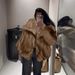 Women's Faux Fur Coat Winter Short Jacket With Lapel Collar - Elegant & Warm Outerwear For Office & Casual (XS-XXXL, 9 Colors)_ecoleips.com