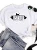 European And American Cross-border Foreign Trade Women's Clothing, Heart-shaped Letter Print Round-neck Short-sleeve_ecoleips.com